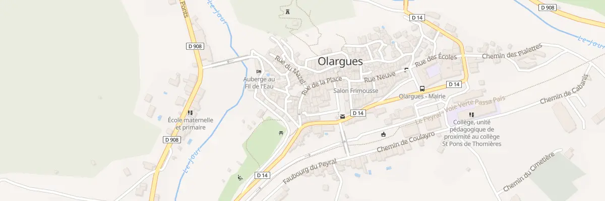 Plan du 5456 Rue de la Comporte à Olargues
