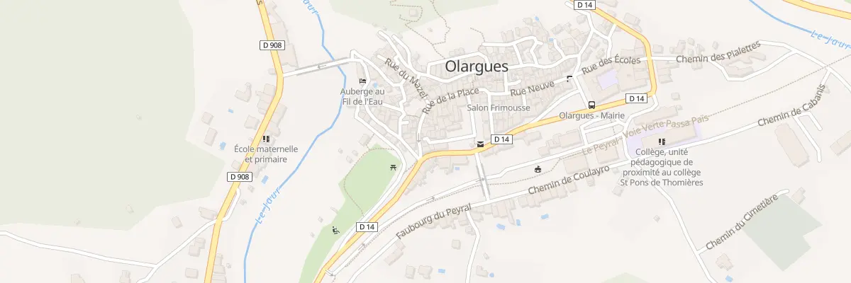 Plan du 5691F Rue du Rempart à Olargues