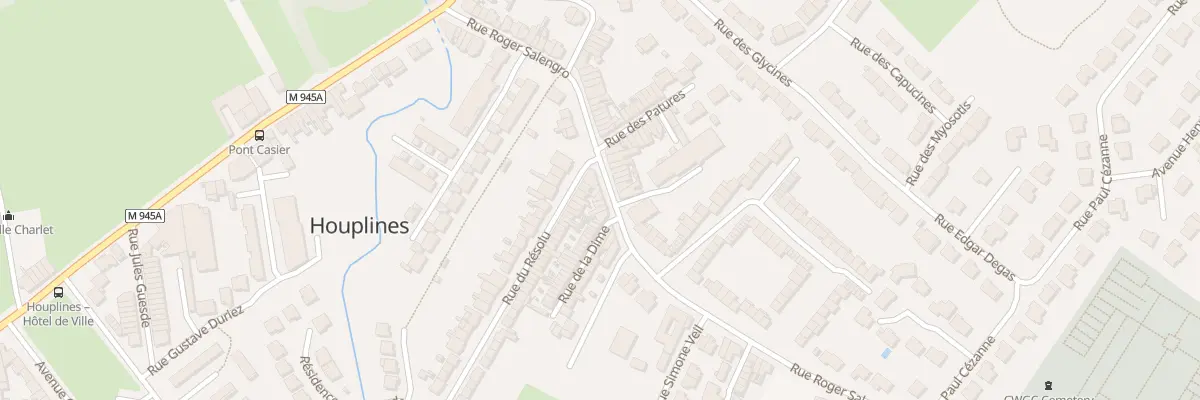 Plan du 30 Rue Roger Salengro à Houplines