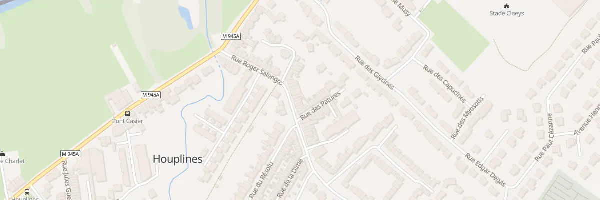 Plan du 23 Rue Roger Salengro à Houplines