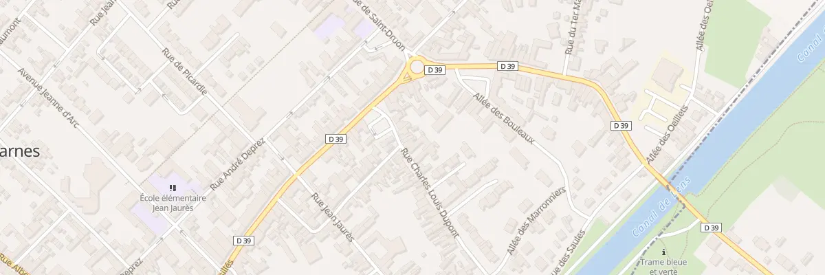 Plan du 12 Rue Charles Louis Dupont à Harnes