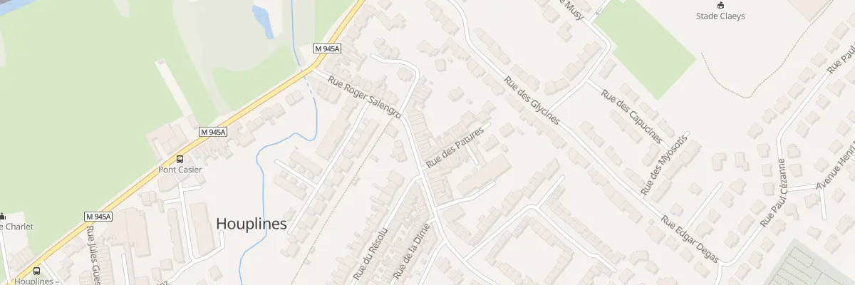 Plan du 25 Rue Roger Salengro à Houplines