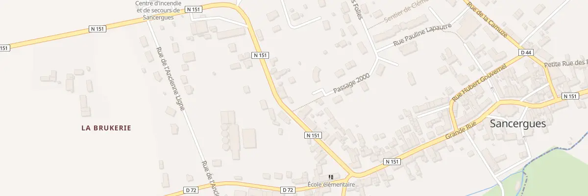 Plan du 20 Rue de la Carolerie à Sancergues