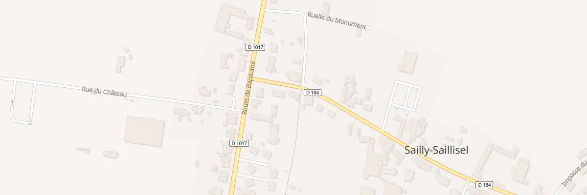 Plan du 2 Rue du Commandant Thierry à Sailly-Saillisel