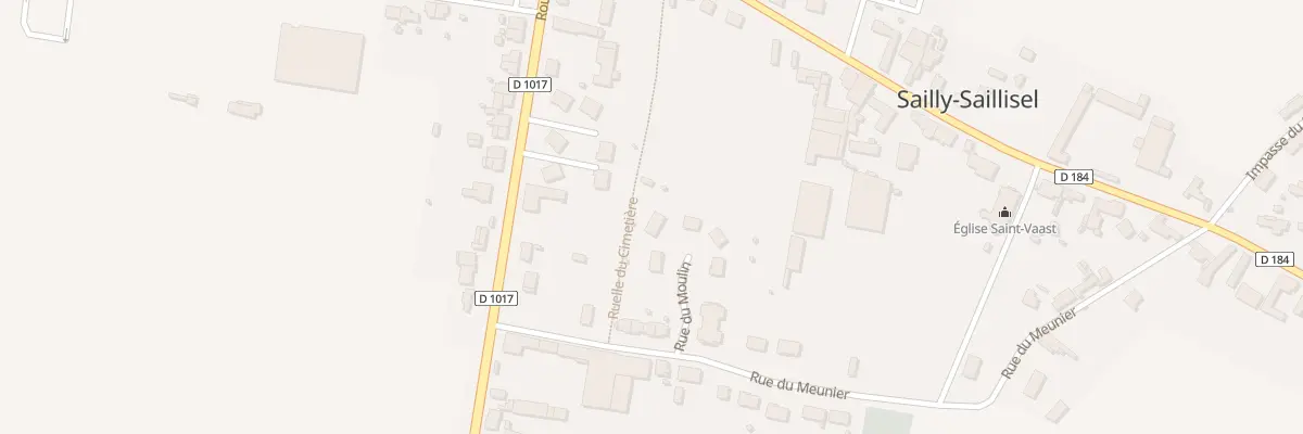 Plan du 10 Rue du Moulin à Sailly-Saillisel