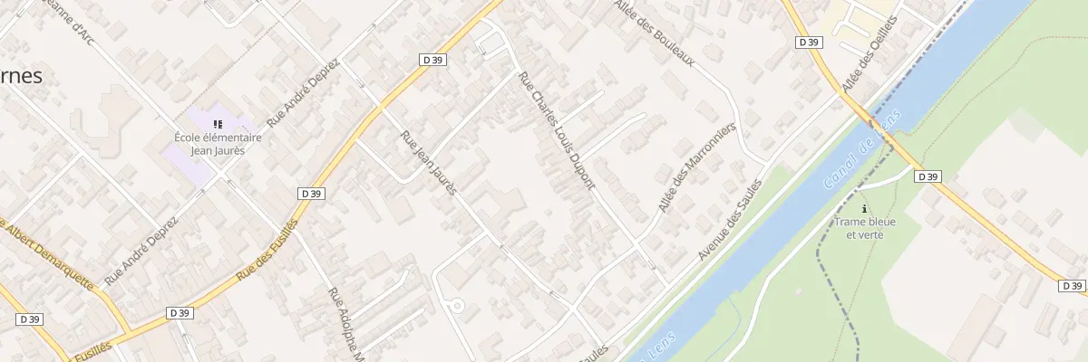 Plan du 35 Rue Charles Louis Dupont à Harnes