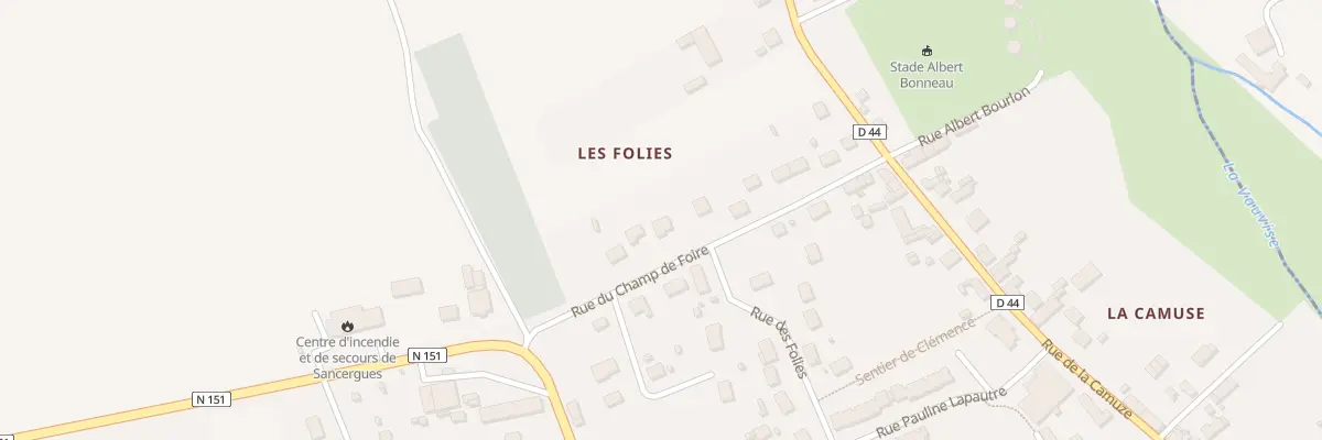 Plan du 16 Rue du Champ de Foire à Sancergues