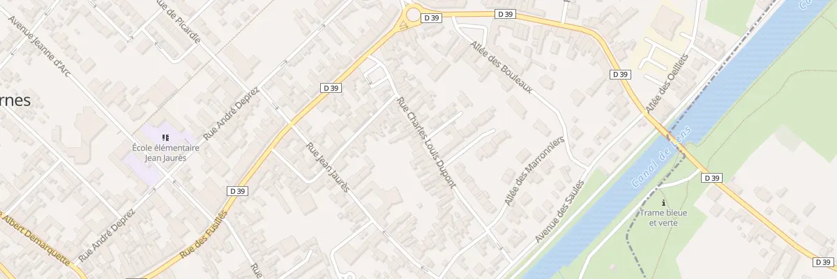 Plan du 25 Rue Charles Louis Dupont à Harnes
