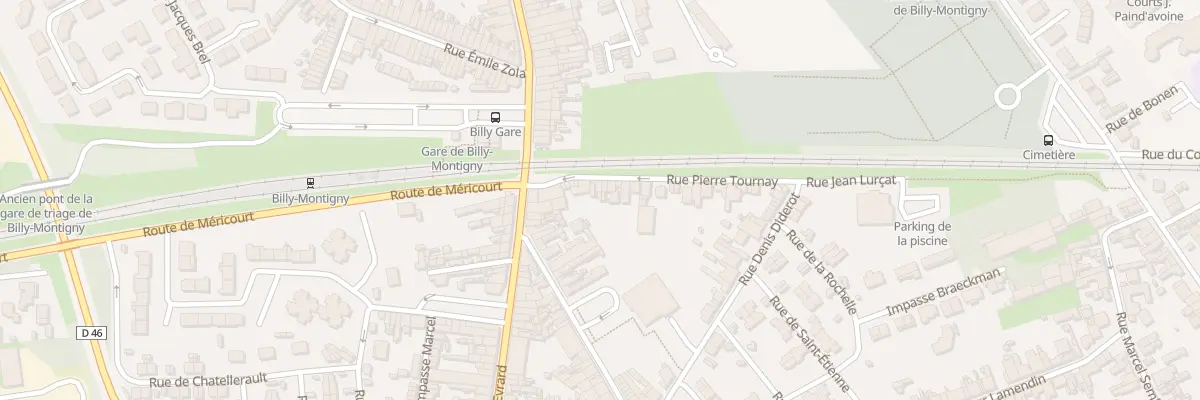 Plan du 3 Rue Pierre Tournay à Billy-Montigny