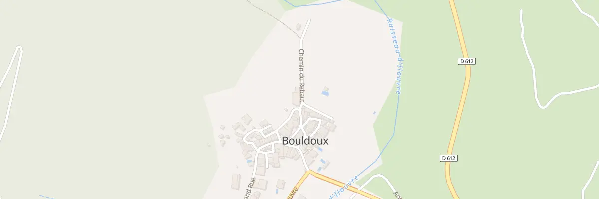 Plan de Bouldoux à Babeau-Bouldoux