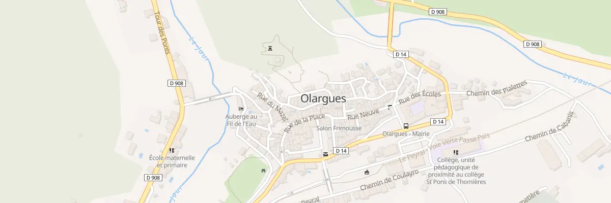 Plan du 5648F Che St Laurent à Olargues