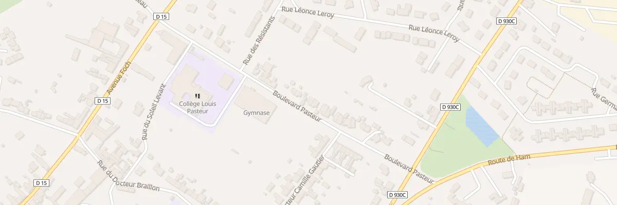 Plan du 28 Bd Pasteur à Nesle