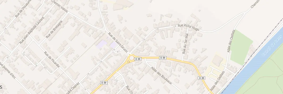 Plan du 7 Rue Victor Hugo à Harnes
