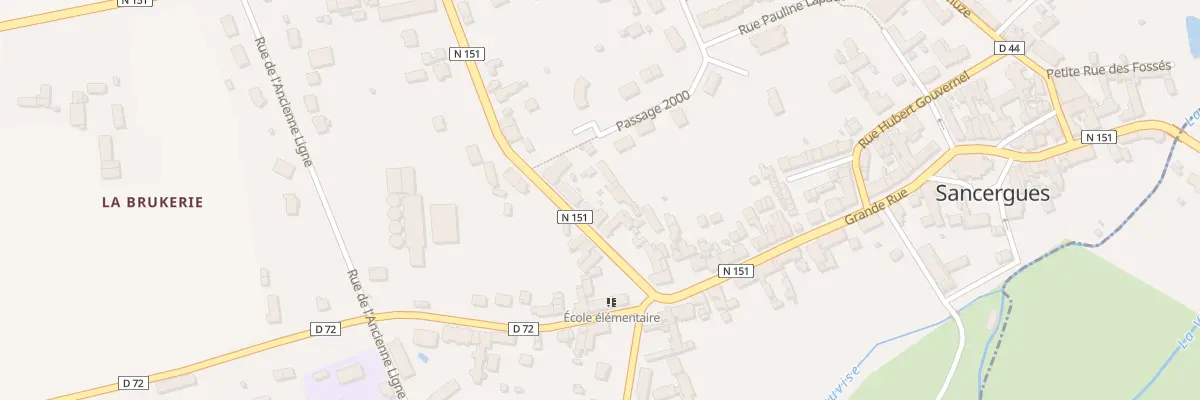 Plan du 10 Rue de la Carolerie à Sancergues