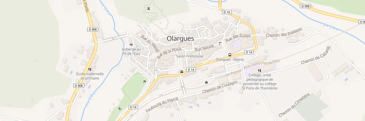 Plan du 5402 Rue du Pourtalet à Olargues