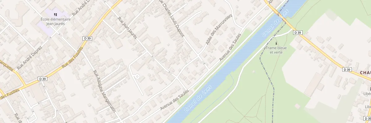 Plan du 58 Rue Charles Louis Dupont à Harnes