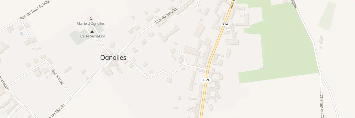 Plan du 1 Rue du Fond Breon à Ognolles