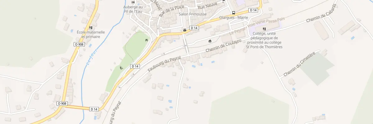 Plan du 5450 Fg du Peyral à Olargues