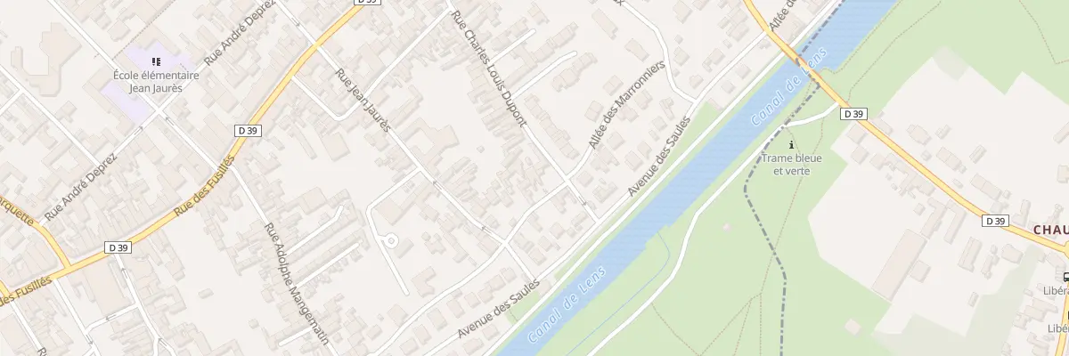 Plan du 59 Rue Charles Louis Dupont à Harnes