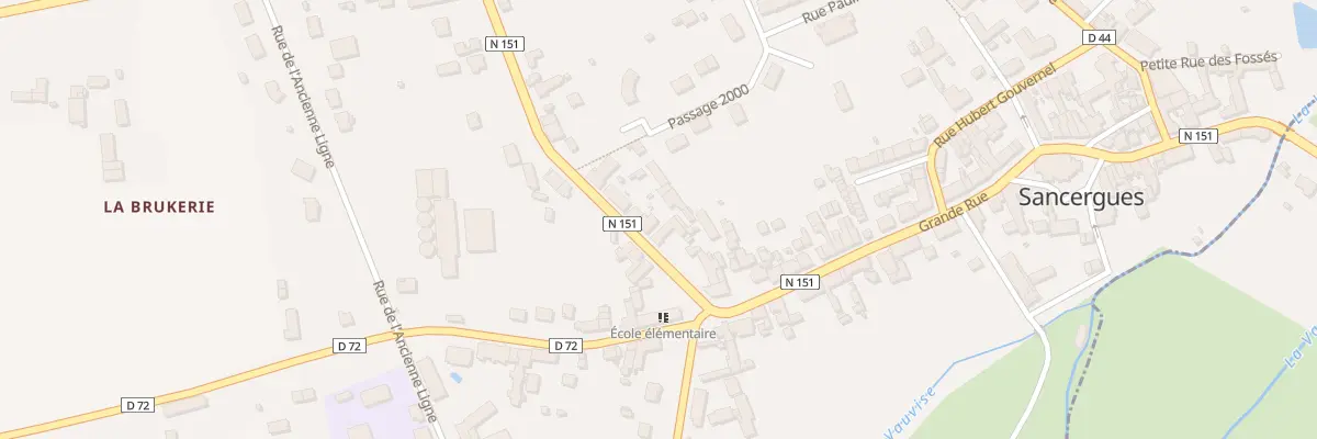 Plan du 8 Rue de la Carolerie à Sancergues