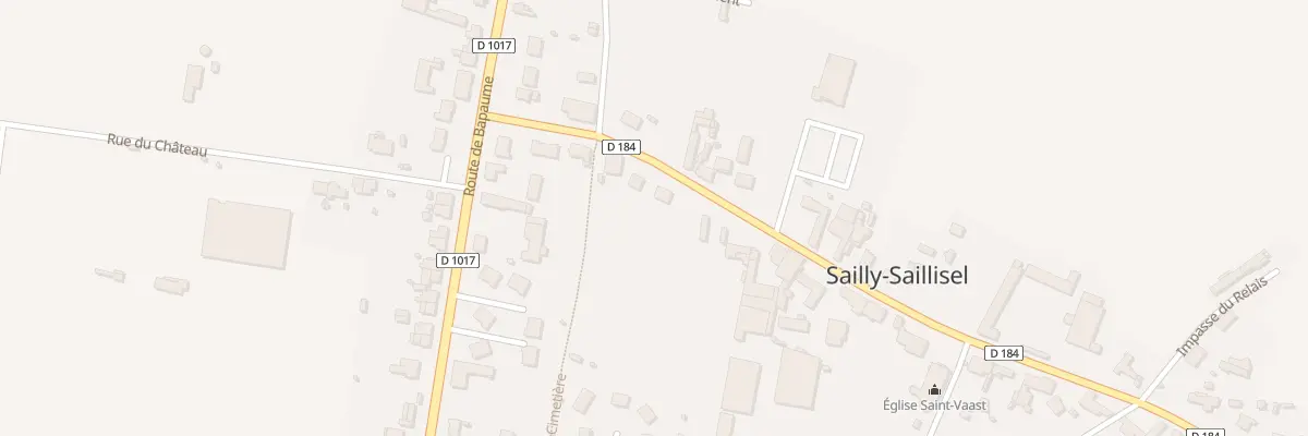Plan du 8 Rue du Commandant Thierry à Sailly-Saillisel