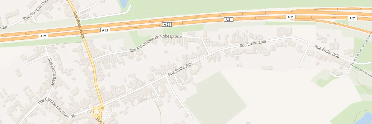 Plan du 65 Rue Emile Zola à Fouquières-lès-Lens