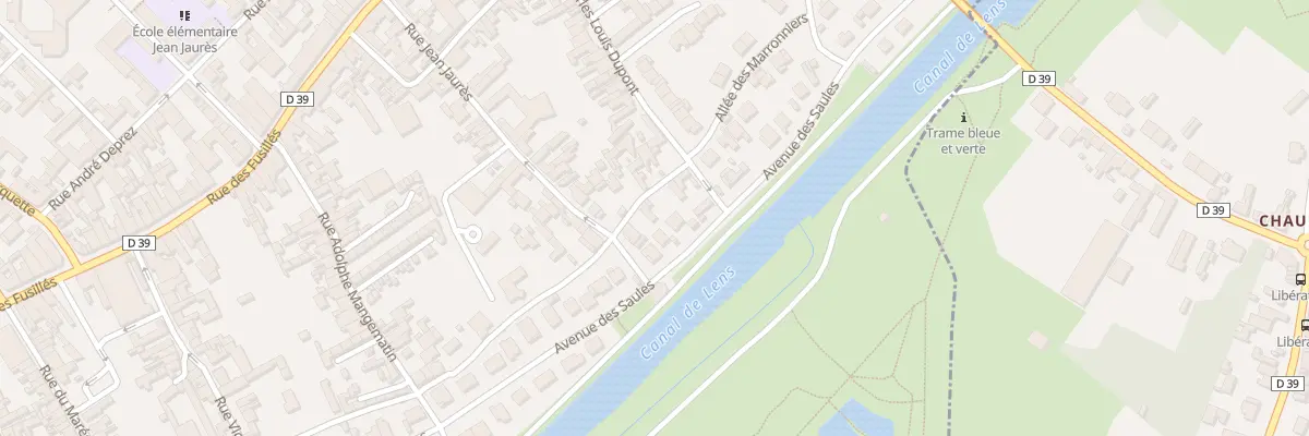 Plan du 64 Rue Charles Louis Dupont à Harnes