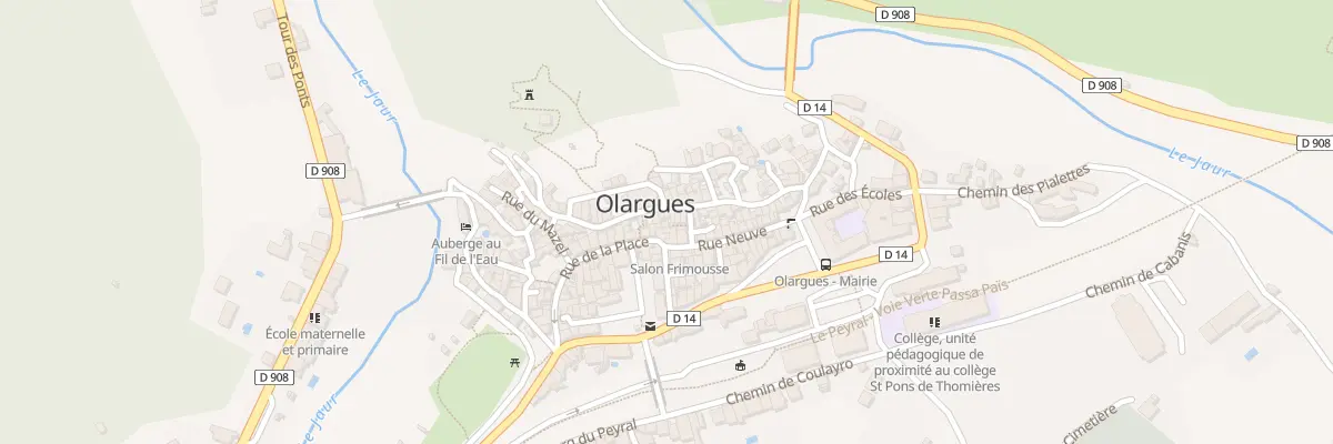 Plan du 5121F Rue Megeane à Olargues