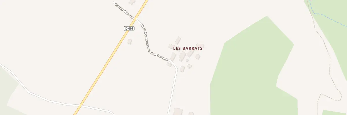 Plan du 3 Les Barrats à Manzat