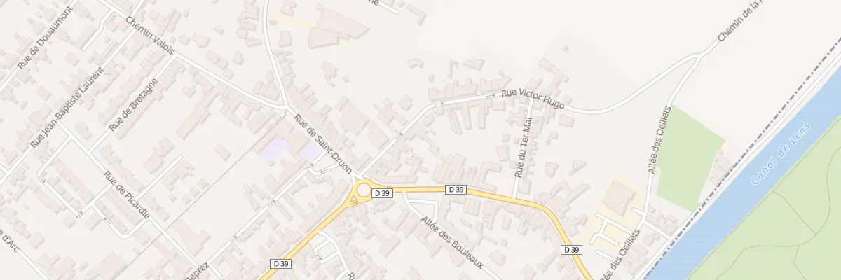 Plan du 19 Rue Victor Hugo à Harnes
