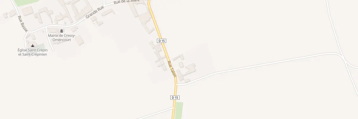 Plan du 1 Rue Talon à Cressy-Omencourt