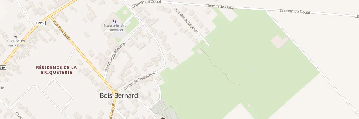 Plan du 27 Rte de Neuvireuil à Bois-Bernard