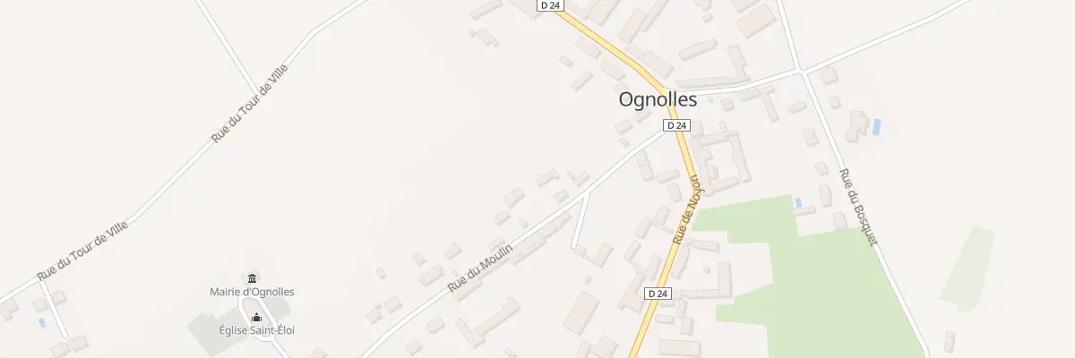 Plan du 8 Rue du Moulin à Ognolles