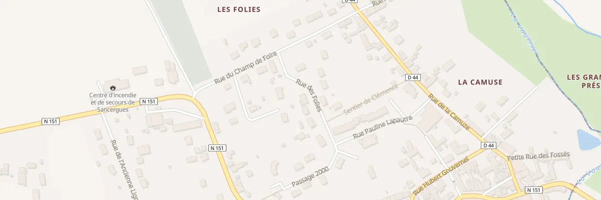 Plan du 3 Lot des Folies à Sancergues