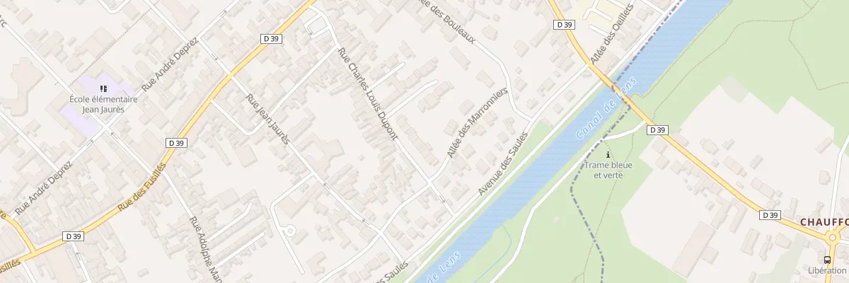Plan du 34 Rue Charles Louis Dupont à Harnes
