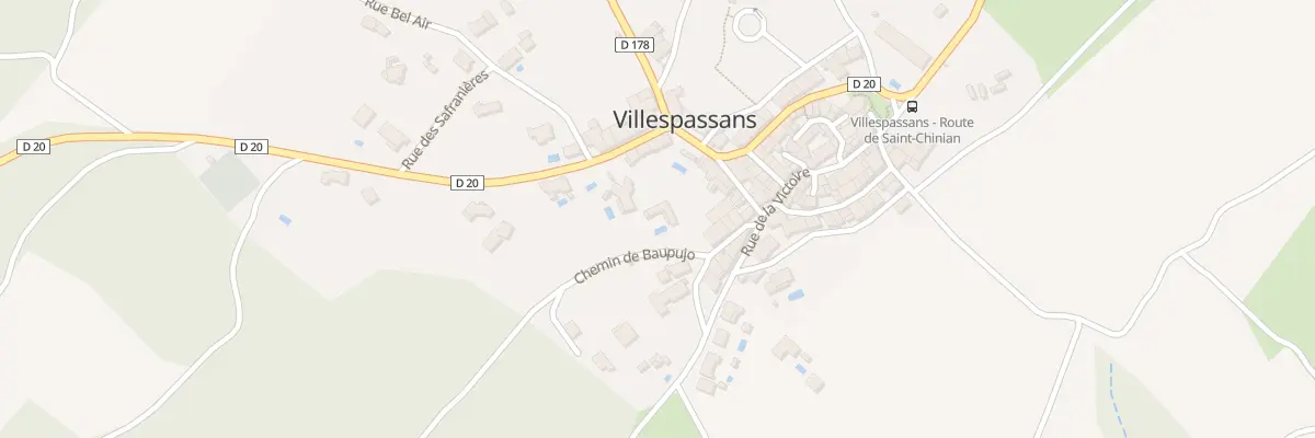 Plan du 5154F Baupujo à Villespassans