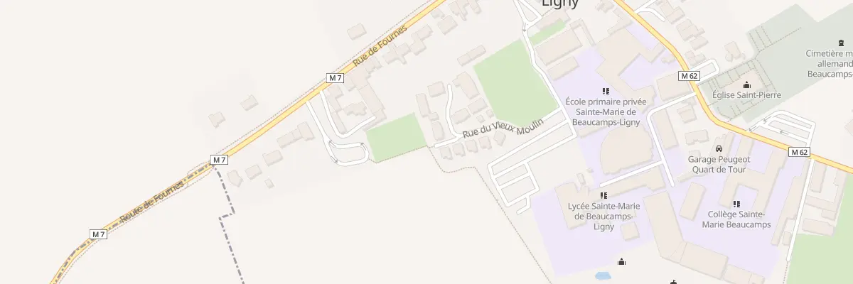 Plan du 6 Rue du Vieux Moulin à Beaucamps-Ligny