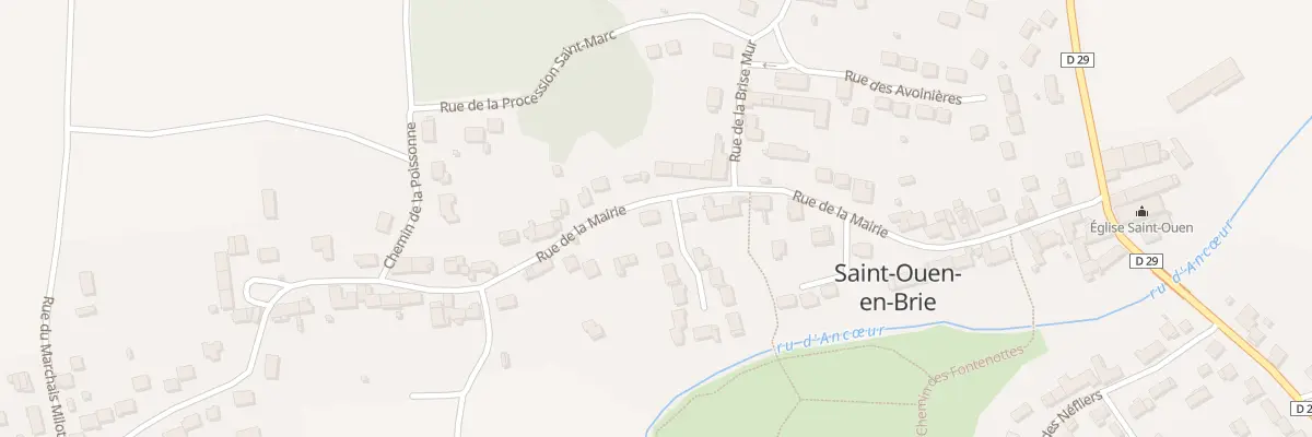 Plan du 10 Pre des Gouffres à Saint-Ouen-en-Brie
