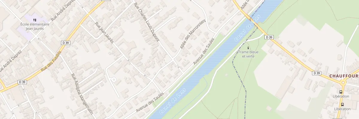 Plan du 40 Rue Charles Louis Dupont à Harnes