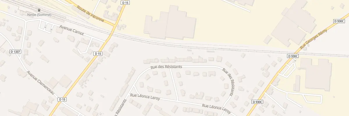 Plan du 39 Rue des Resistants à Nesle