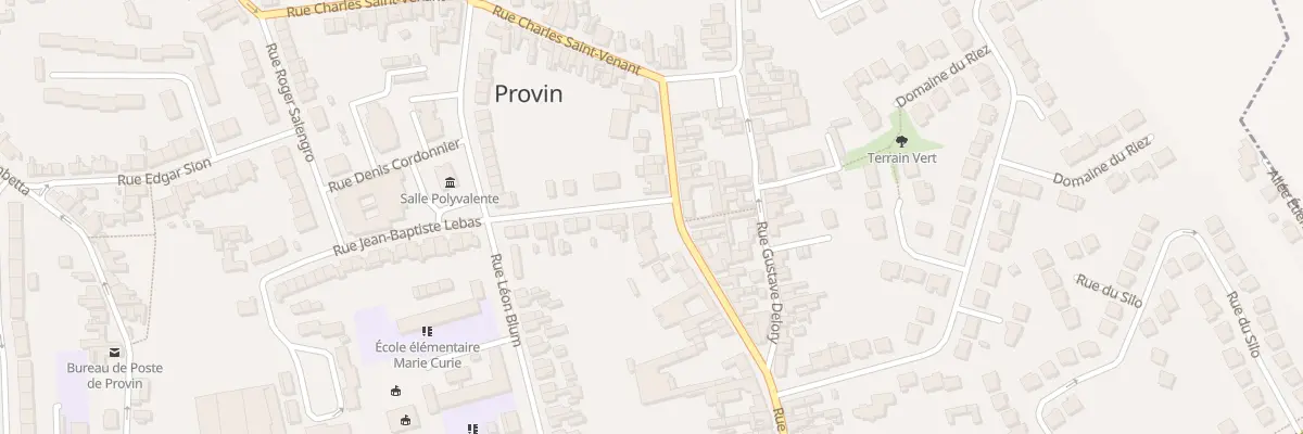 Plan du 1 Rue Jean-Baptiste Lebas à Provin