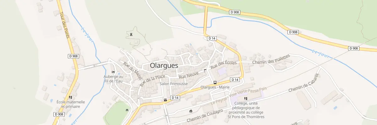 Plan du 5399 Rue du Pioch à Olargues