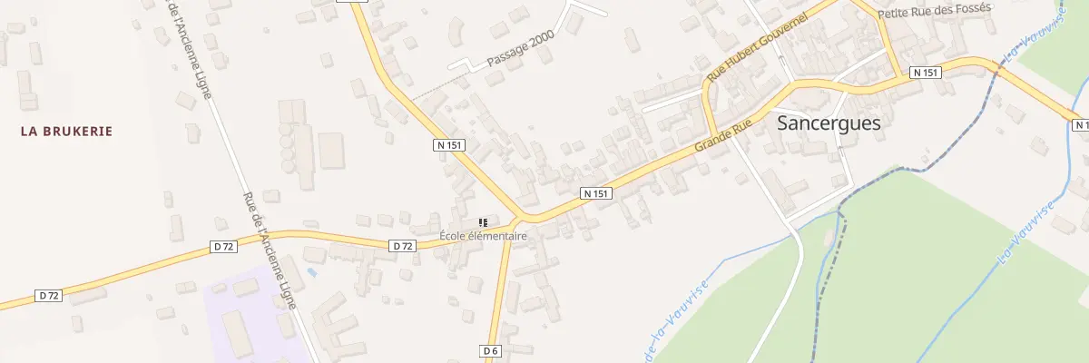 Plan du 72 Grande Rue à Sancergues