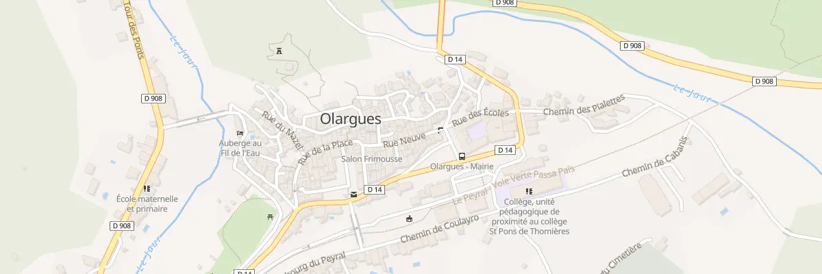 Plan du 5313 Rue Neuve à Olargues