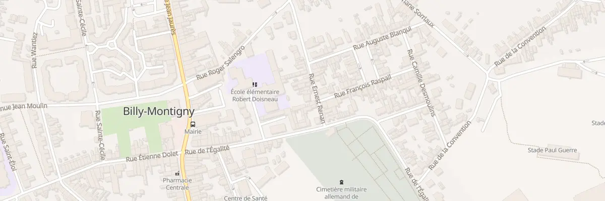 Plan du 5 Rue Renan à Billy-Montigny
