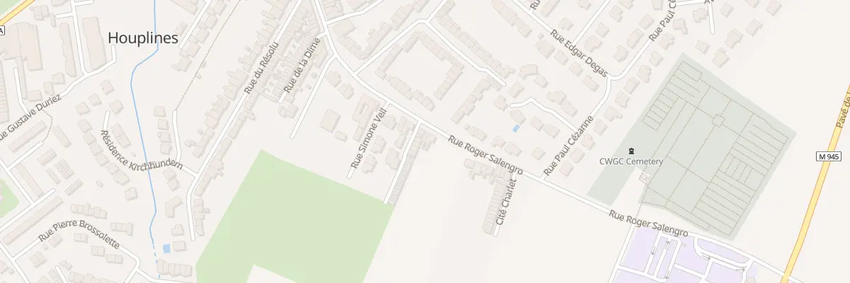 Plan du 76 Rue Roger Salengro à Houplines