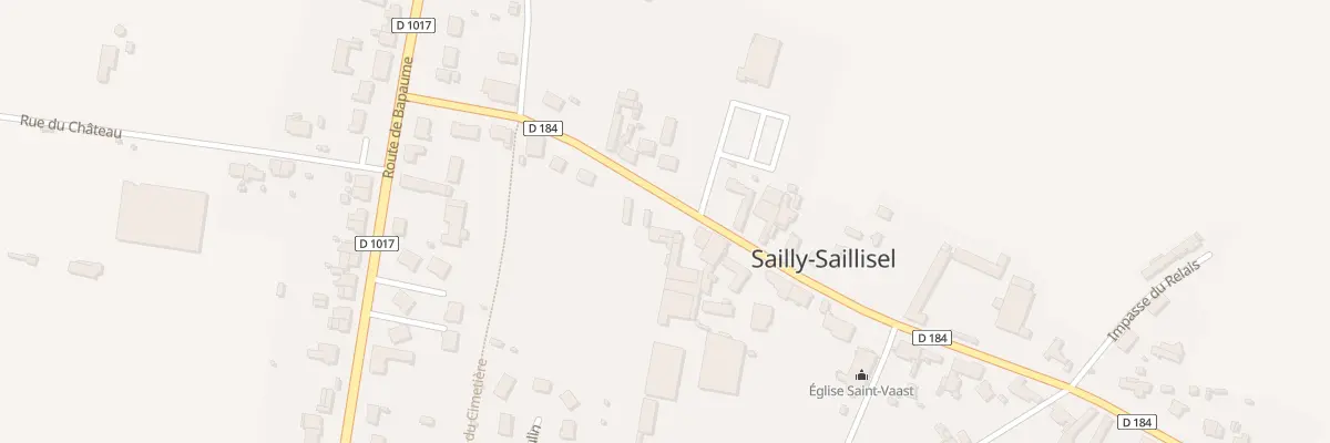 Plan du 12 Rue du Commandant Thierry à Sailly-Saillisel