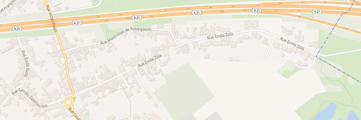 Plan du 68 Rue Emile Zola à Fouquières-lès-Lens