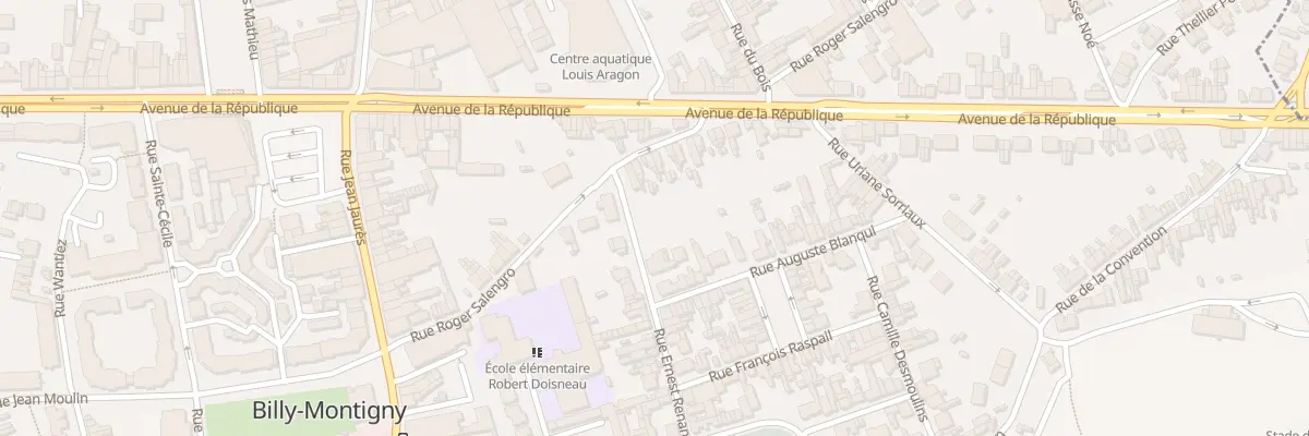 Plan du 18 Rue Roger Salengro à Billy-Montigny