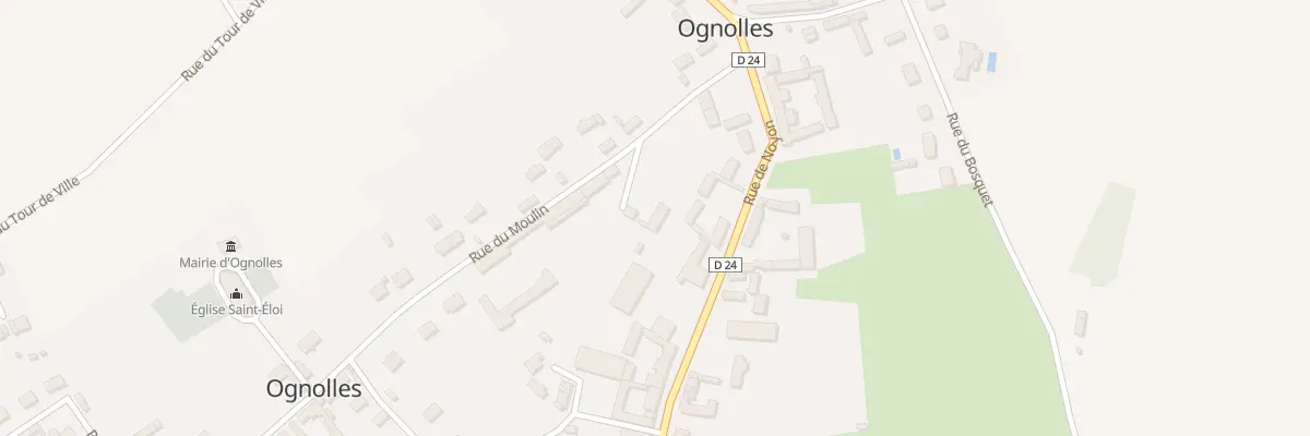 Plan du 5 Rue du Moulin à Ognolles